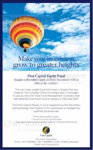 First Capital Equity Fund – Start your Unit Trust fund from Rs. 1,000.00