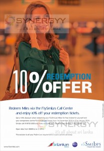 Redeem FlySmiles FlySmiLes and enjoy 10% off your redemption tickets