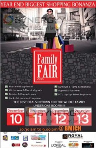 Family Fair 2015 - Biggest Shopping Bonanza at BMICH from 10-13 December 2015