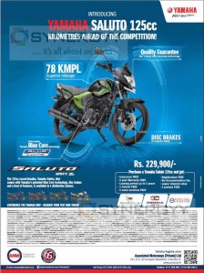 Yamaha Saluto 125cc Now in Sri Lanka for Rs. 229,900/-