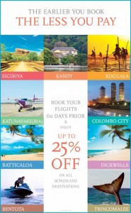 25% off on all Scheduled Flight of Cinnamon Air
