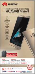 Huawei Mate 8 Now in Sri lanka for Rs. 92,499-