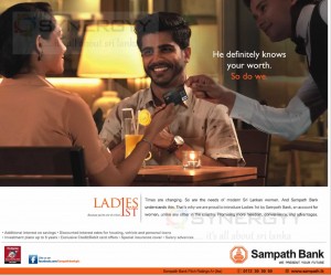 Ladies 1St – specialized Account for Women from Sampath Bank
