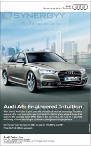 Audi A6 Now available in Sri lanka for Rs. 13.6 Million Upwards