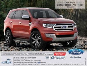 Ford Everest Titanium 2016 now available in Sri Lanka for Rs. 8.5 Million for Permit Holders