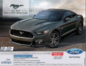 Ford Mustang 2016 now available in Sri Lanka for Rs. 15 Million for Permit Holders