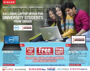 Exclusive Laptop Offer for University Students from Singer