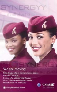 Qatar Airways Colombo Office Moved to Colombo 7