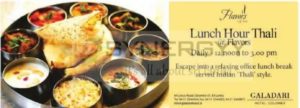 Galadari Hotel Lunch Hour Thali at Flavors Restaurant