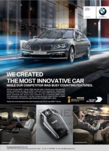Latest BMW 7 Series (The Most Innovative Car) now in Colombo