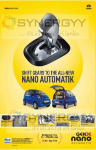 Tata Nano Automatik now available in Sri Lanka for Rs. 1,975,000/-
