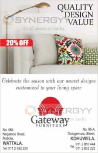 20% off  from Gateway Furniture 