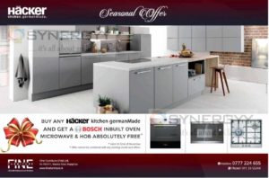 Bosch Oven, Microwave & Hob Free with Hacker Kitchen from Fine Furniture 