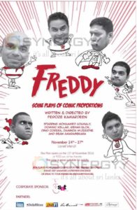 Freddy – some plays of Comic Proportions on 24th to 27th Nov 2016