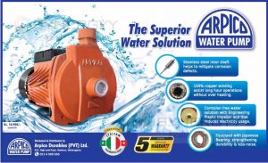 Arpico Water Pump for Rs. 10,900/- upwards