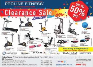 Proline Fitness equipments Clearance Sale in Sri Lanka