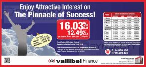 Vallible Finance Fixed Deposits Interest Rate – 16.03% per Annum
