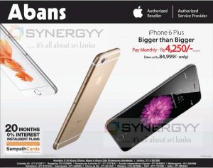 Apple iPhone 6 Plus for Rs. 84,999- from Abans