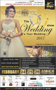 The Wedding Show 2017 – 24th to 26th Feb 2017 at BMICH