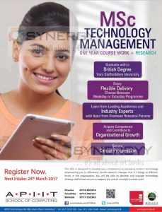 MSc Technology Management by APIIT