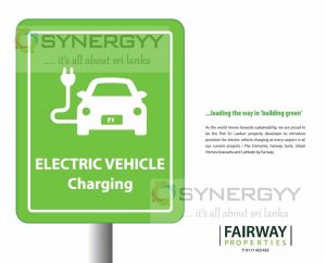 Provision for Electric vehicle charging at every car point by Fairway Properties