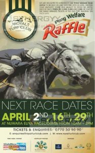 Nuwara Eliya Horse Race – 2nd April 2017 onwards