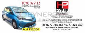 Toyota Vitz 2014 for sale – Rs. 4,350,000/-