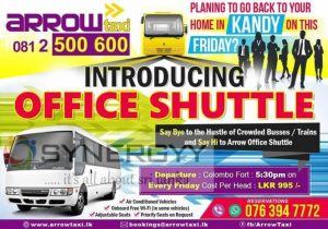 Colombo Kandy Office Shuttle on Friday