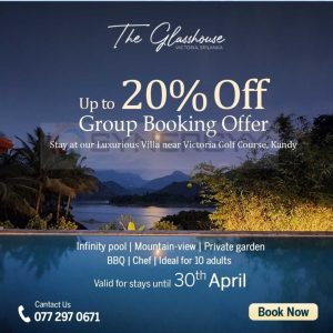 20% off at The Glasshouse Victoria Hotel for Group Booking