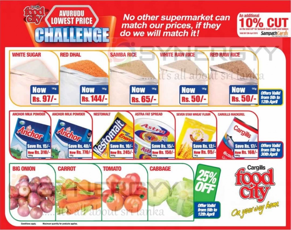 Food City Special price Discount for Avurudu 2013 +10 additional
