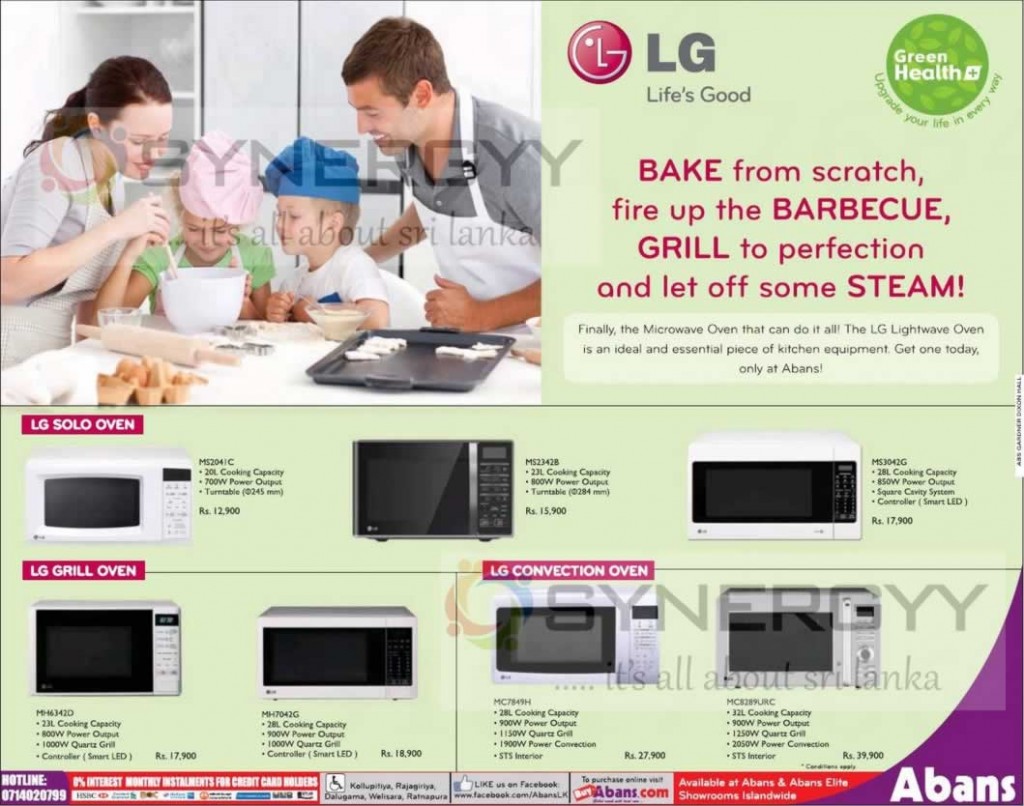 LG Microwave Ovens from Abans May 2013 SynergyY