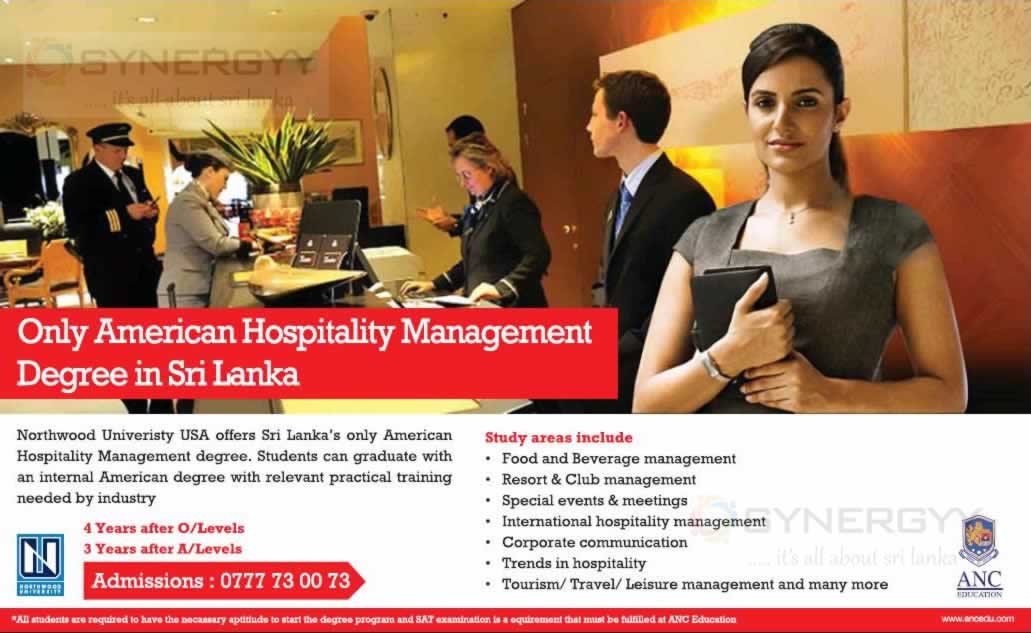 American Hospitality Management Degree In Sri Lanka From ANC Education 