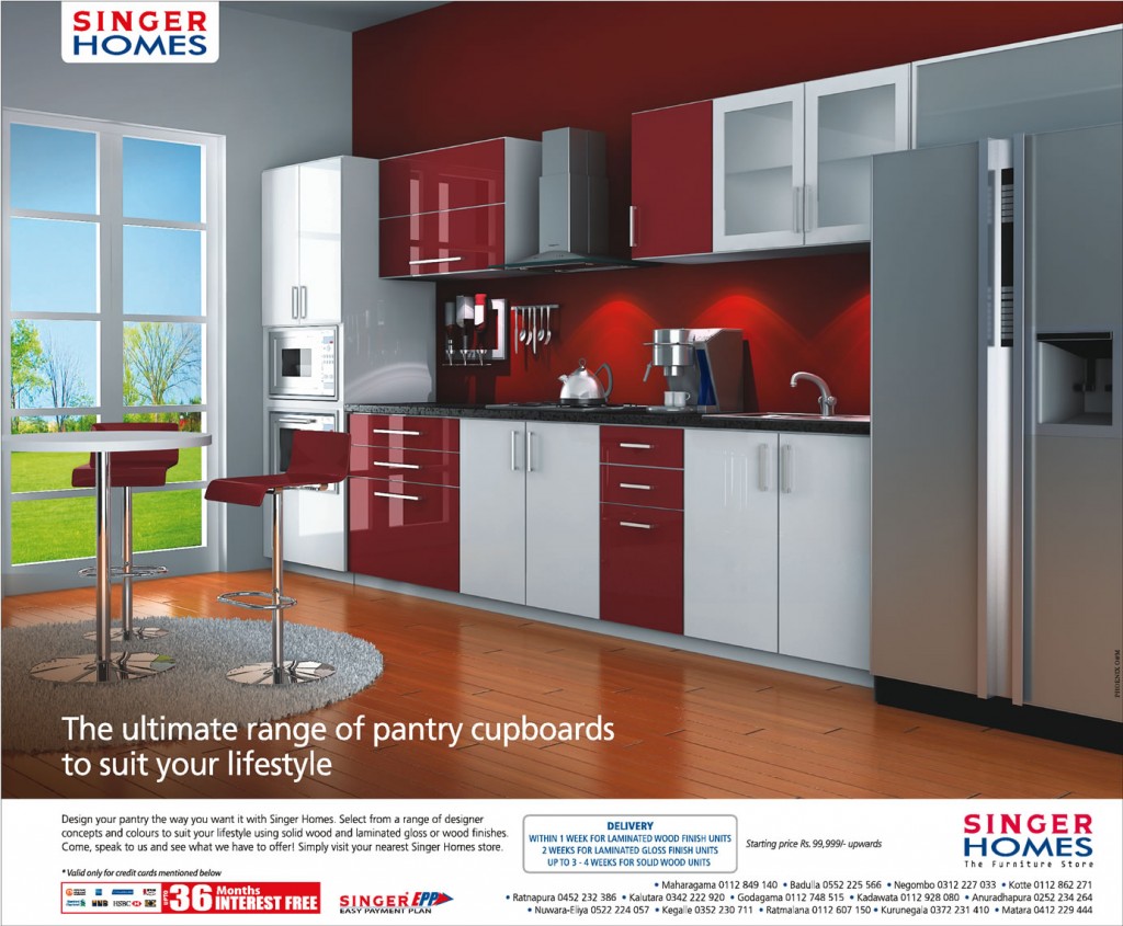 Range of Pantry Cupboards from Singer Home