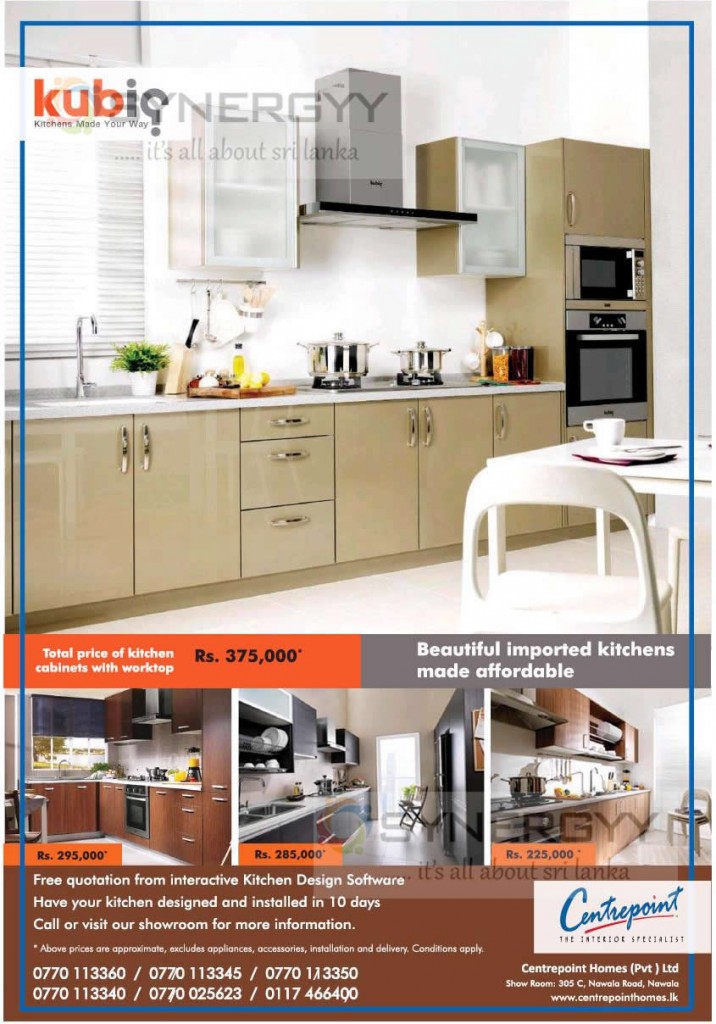 Affordable Kitchen Interior in Sri Lanka Rs. 225,000.00 Upwards from