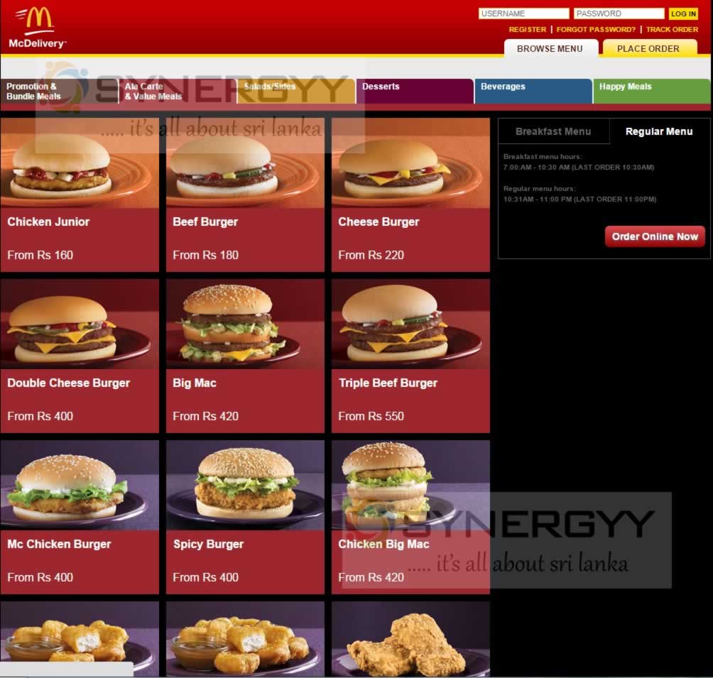 McDonalds Sri Lanka has started Home Delivery in Sri Lanka – visit www.mcdelivery.lk 2
