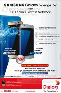 Samsung Galaxy S7 edge & S7 from Dialog Axiata