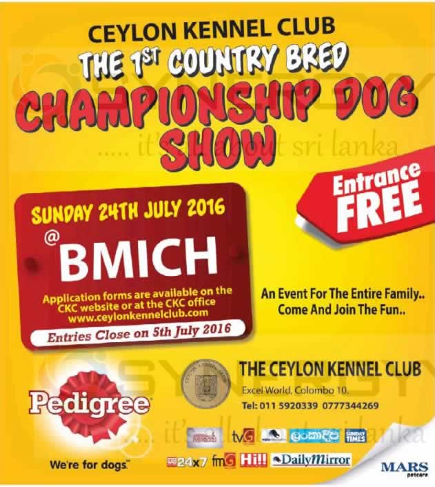 Ceylon Kennel Club – Championship Dog Show 2016