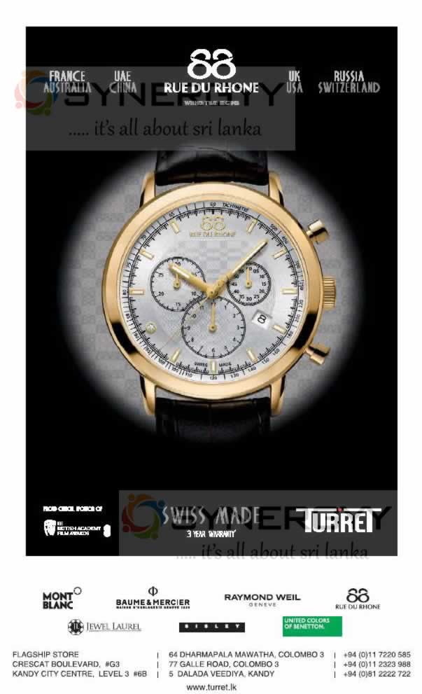 88 Rue Du Rhone Luxury Branded Watches from Turret in Sri Lanka