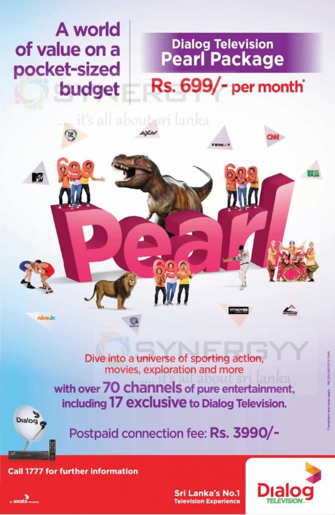 Dialog TV Pearl Package – Rs. 699/- Only