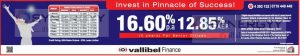 16.60% interest rate for 5 Years Fixed Deposits from Vallibel Finance