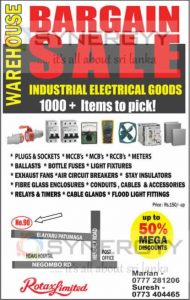 Industrial Electrical Goods – Bargain Sale