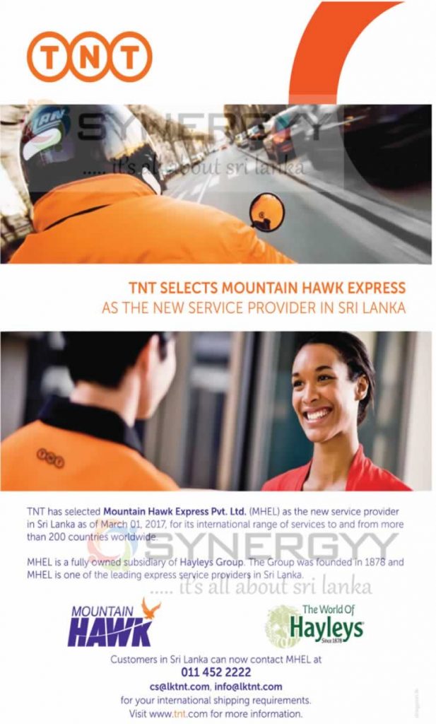 TNT & Mountain Hawk Express in Sri Lanka by Hayleys
