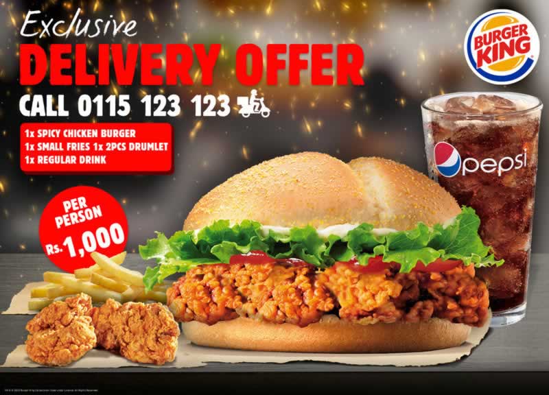 Burger King Delivery Promotional offer – Feb 2022