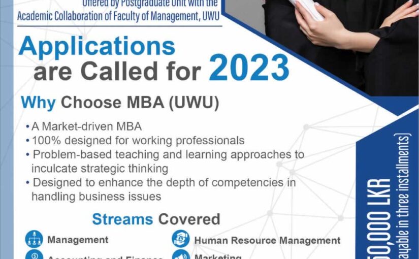 Uva Wellassa University MBA – Application calls now