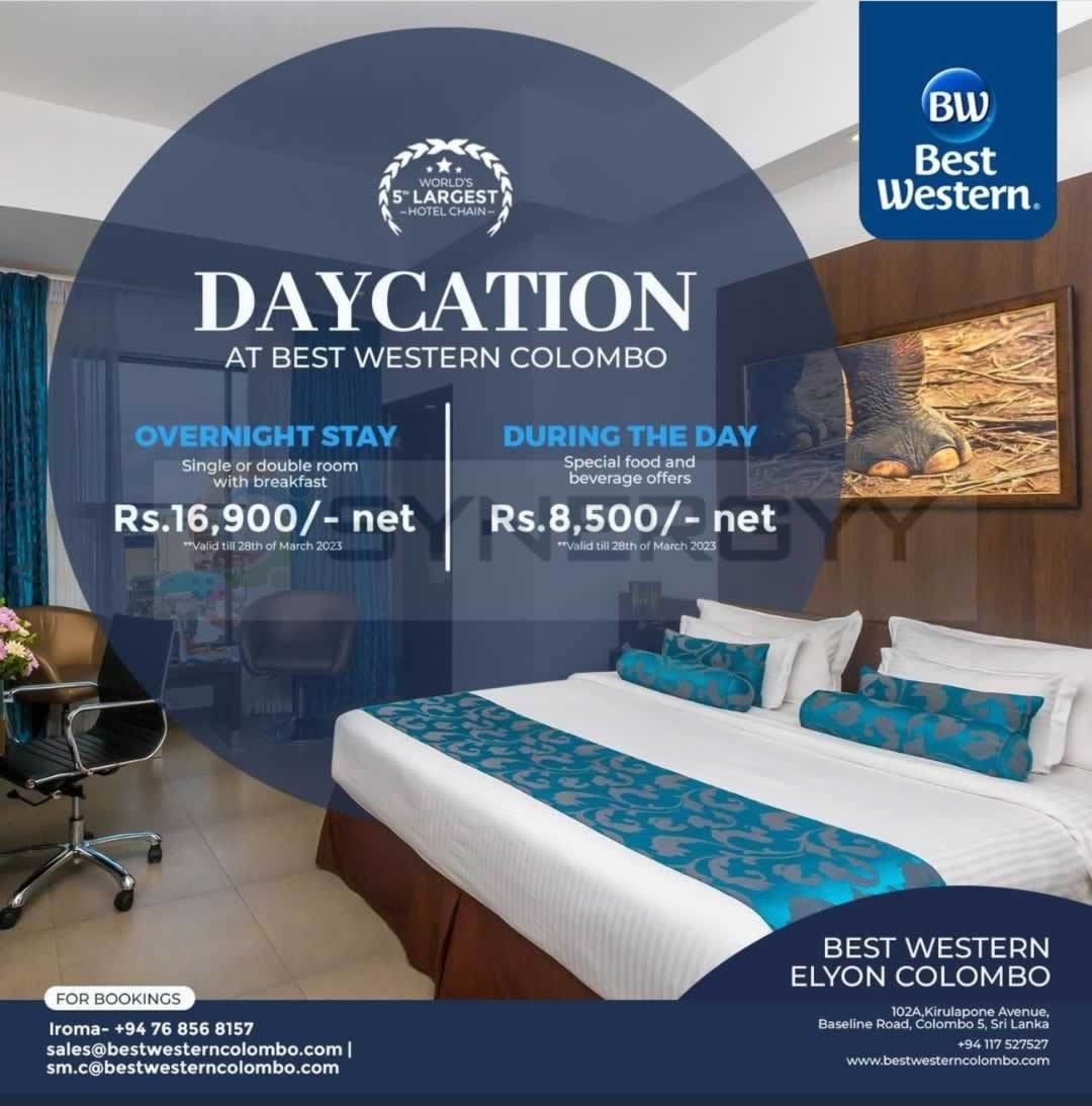 Best Western Elyon Colombo Daycation starting from LKR. 8500/-