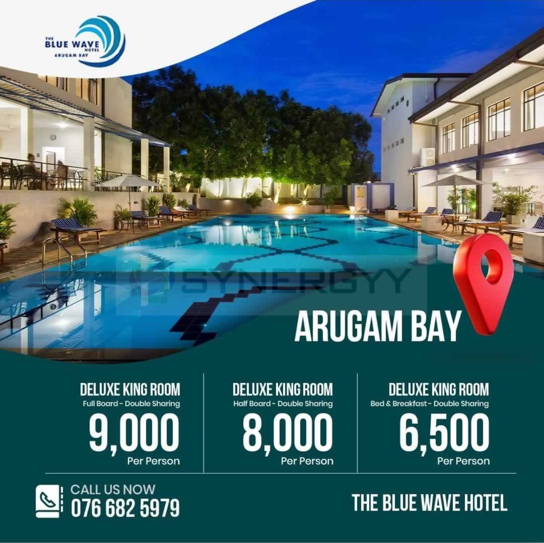 The Blue Wave Hotel Arugambay – Room rates starts from LKR 13,000 Upwards